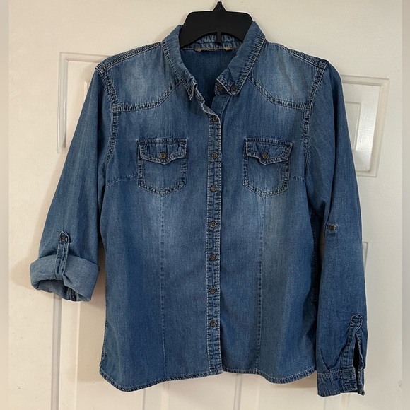 Highway Jeans Denim Shirt. Large. Very Clean. Smoke Free. Excellent Condition. - Picture 1 of 11